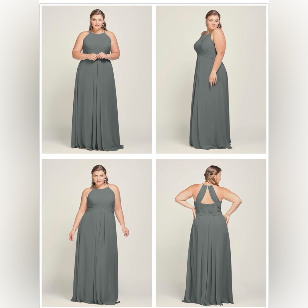 Elegant Gray Maxi Dress (Bridesmaid Dress)